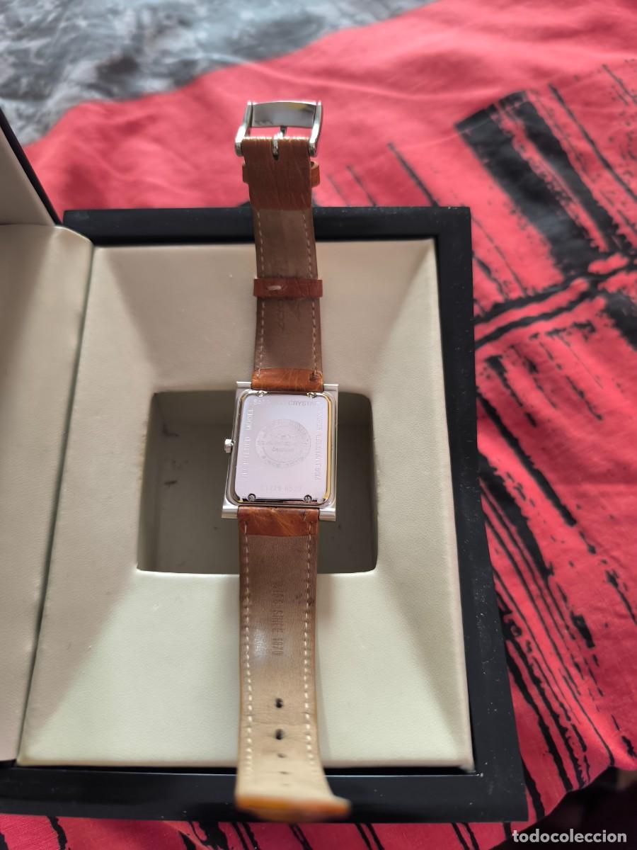 Vintage: Reloj SANDOZ marr&oacute;n y plata - Foto 6