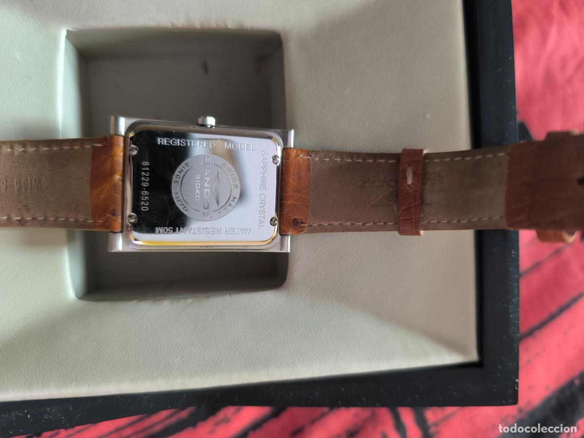 Vintage: Reloj SANDOZ marr&oacute;n y plata - Foto 7