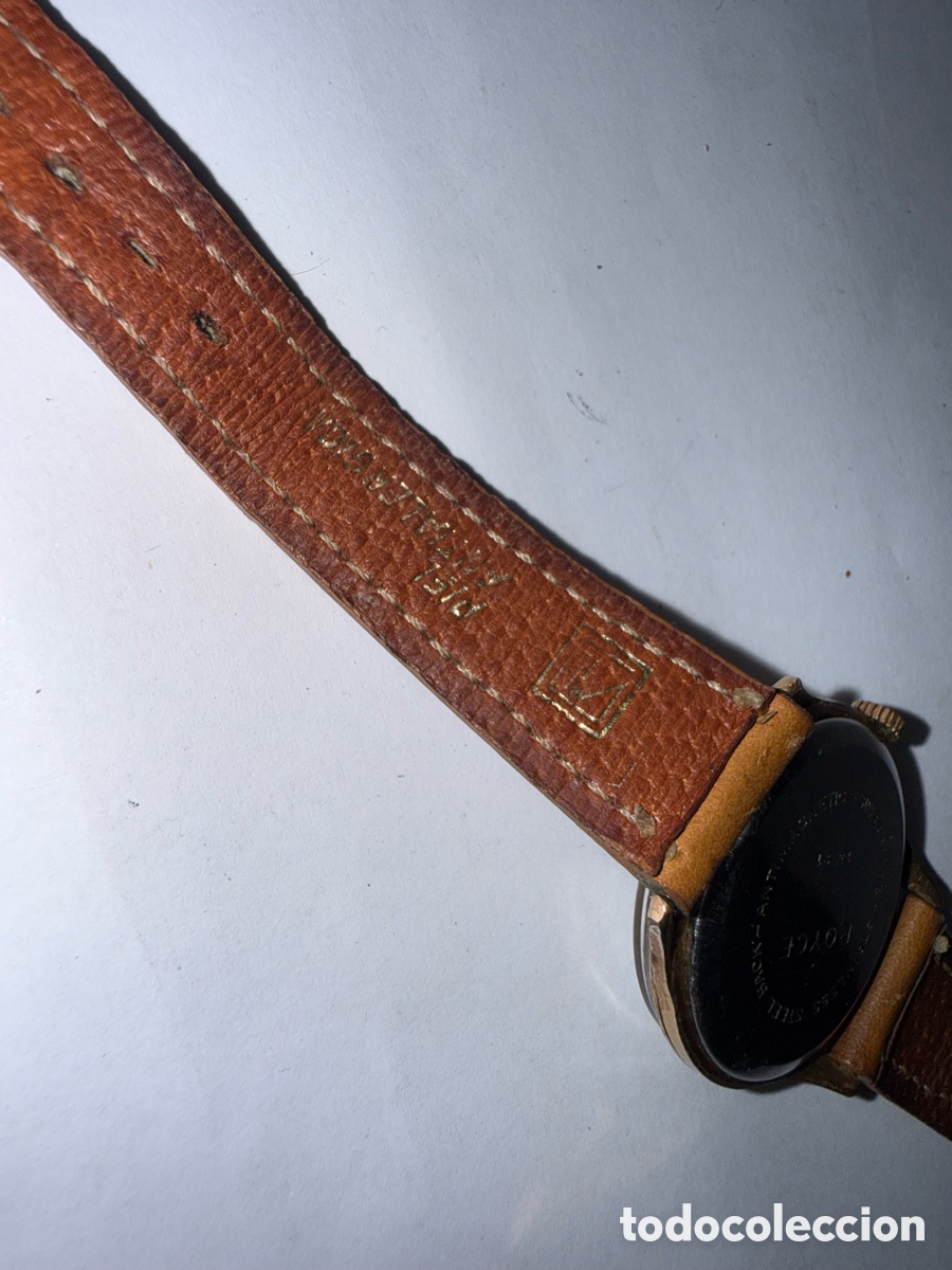 Vintage: Reloj Royce con correa de cuero marr&oacute;n - Foto 3