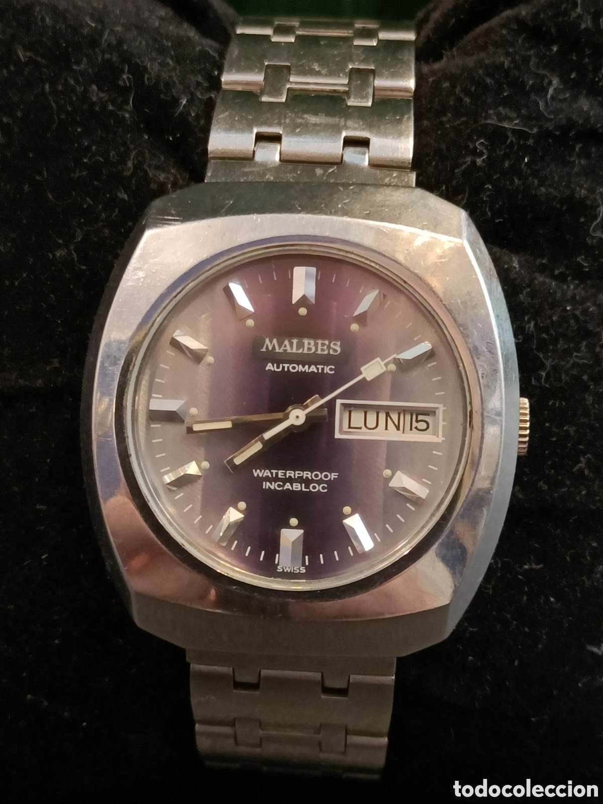 Vintage: Reloj de la marca MALBES en estado de marcha. - Foto 1