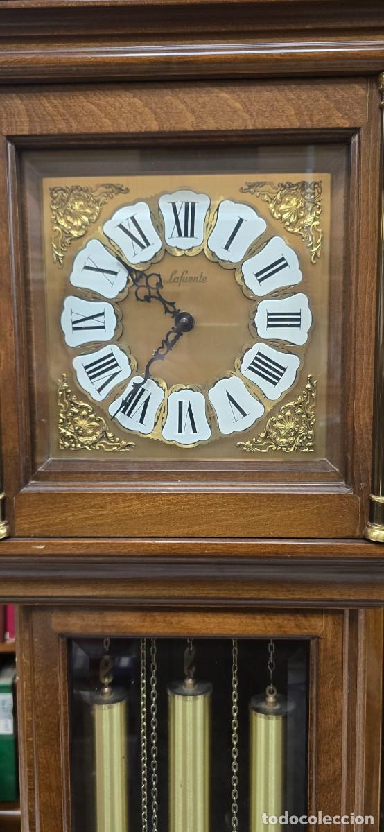 Vintage: ANTIGUO RELOJ DE PIE DE MADERA EN FUNCIONAMIENTO - Foto 2