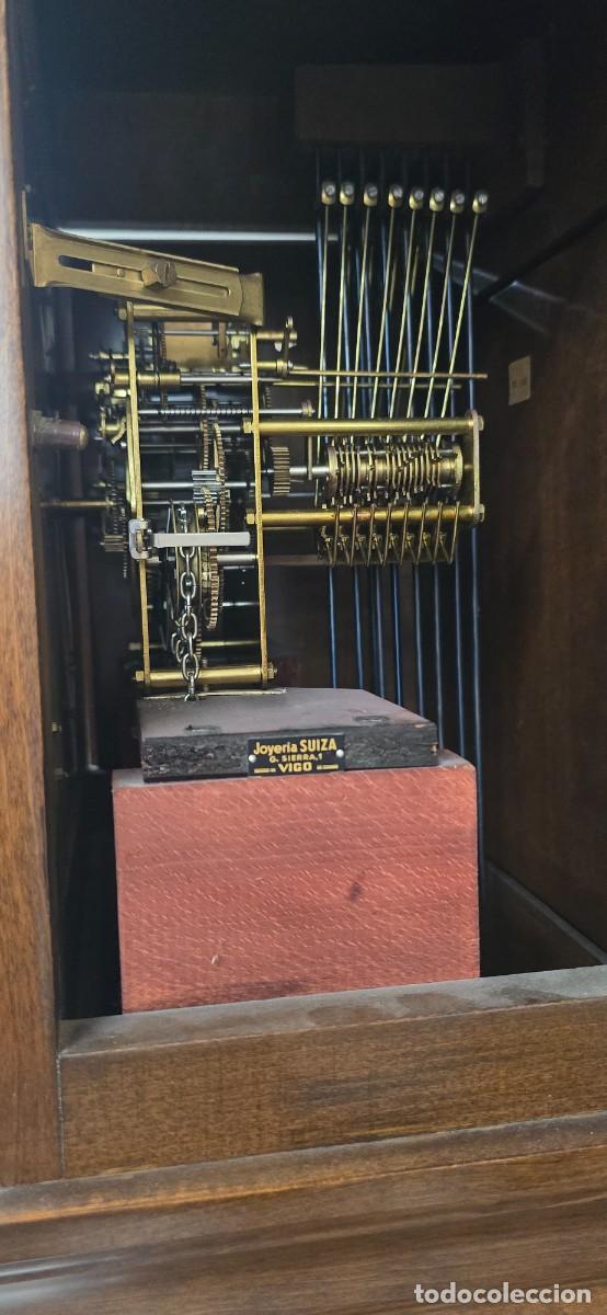 Vintage: ANTIGUO RELOJ DE PIE DE MADERA EN FUNCIONAMIENTO - Foto 4