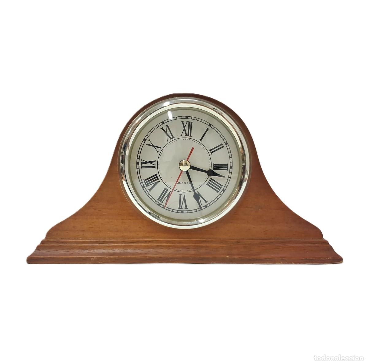Vintage: Reloj de repisa de madera vintage - Foto 1