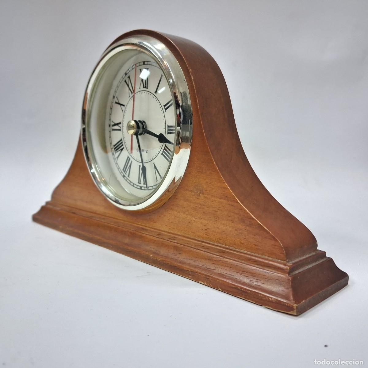Vintage: Reloj de repisa de madera vintage - Foto 5