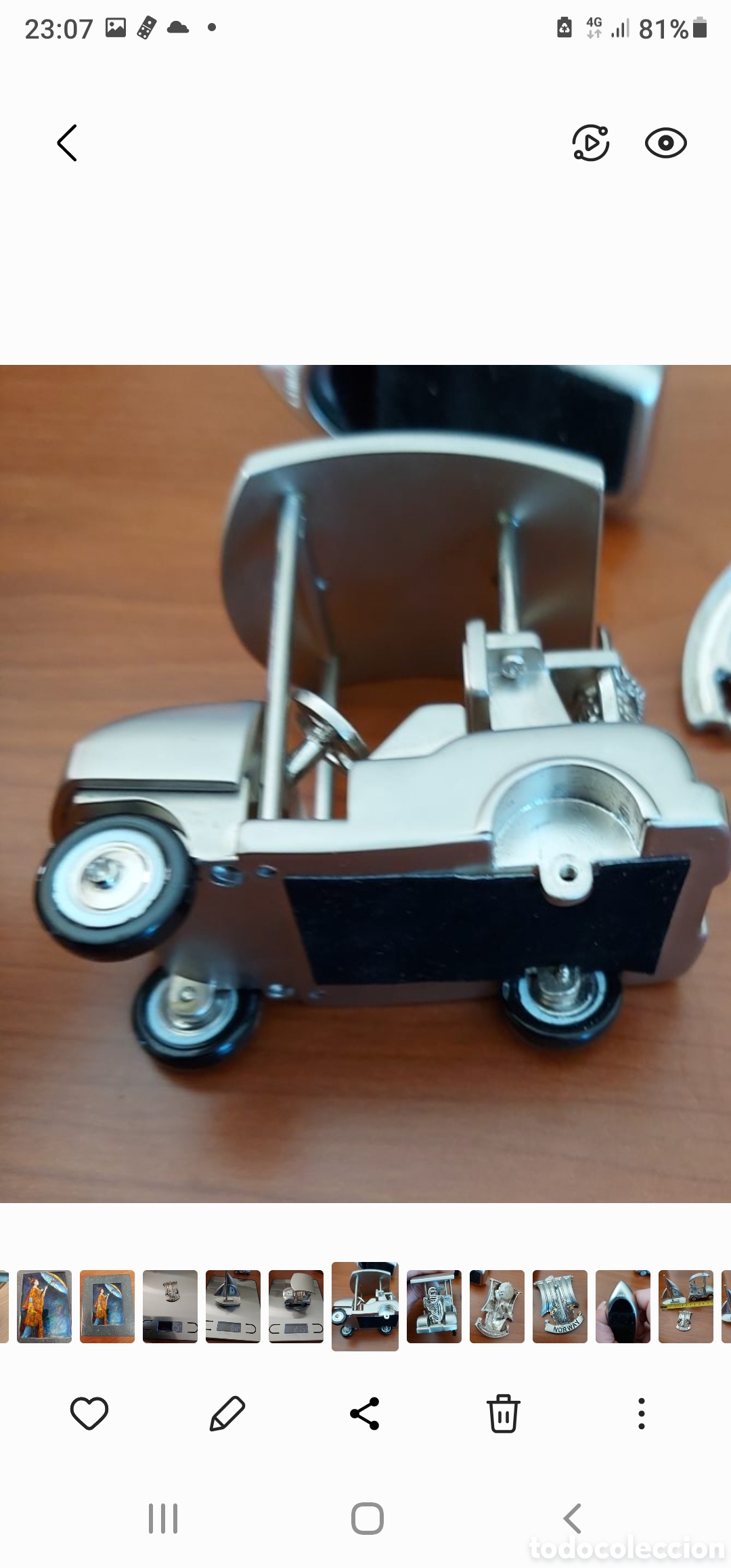 Vintage: Reloj Carrito de Golf - Foto 4