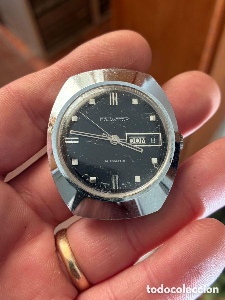 Vintage: Reloj autom&aacute;tico vintage esfera negra - Foto 8