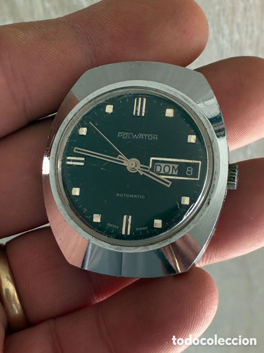 Vintage: Reloj autom&aacute;tico vintage esfera negra - Foto 1