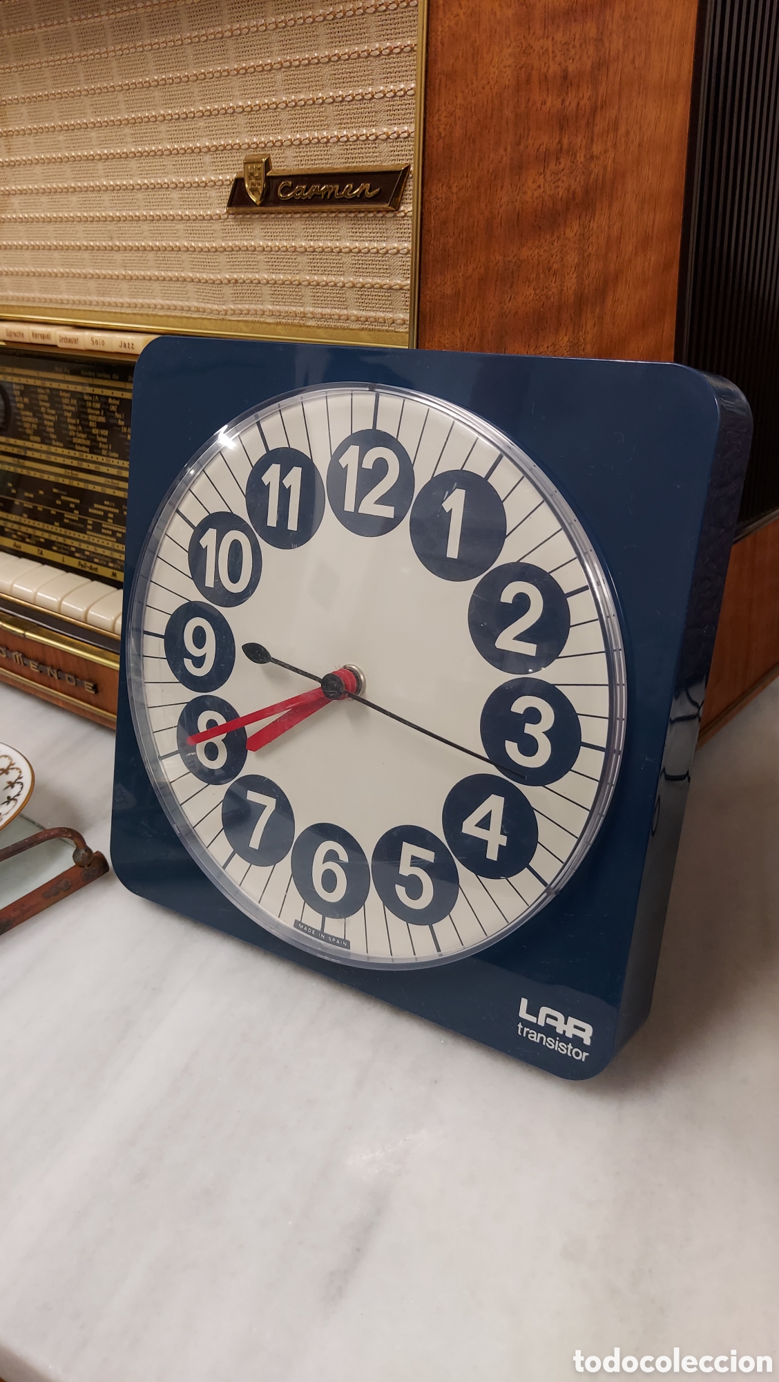 Vintage: Reloj de pared Lar transistor a&ntilde;o 1968 - 1973 - Foto 3