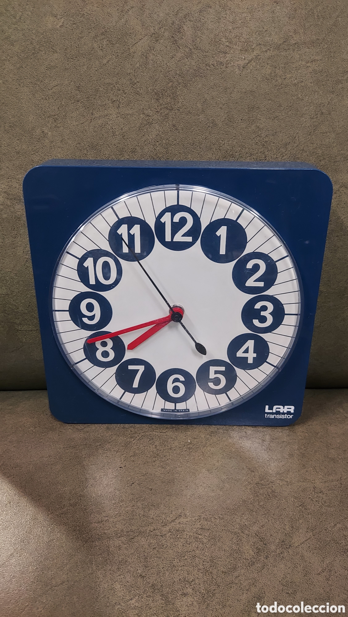 Vintage: Reloj de pared Lar transistor a&ntilde;o 1968 - 1973 - Foto 2