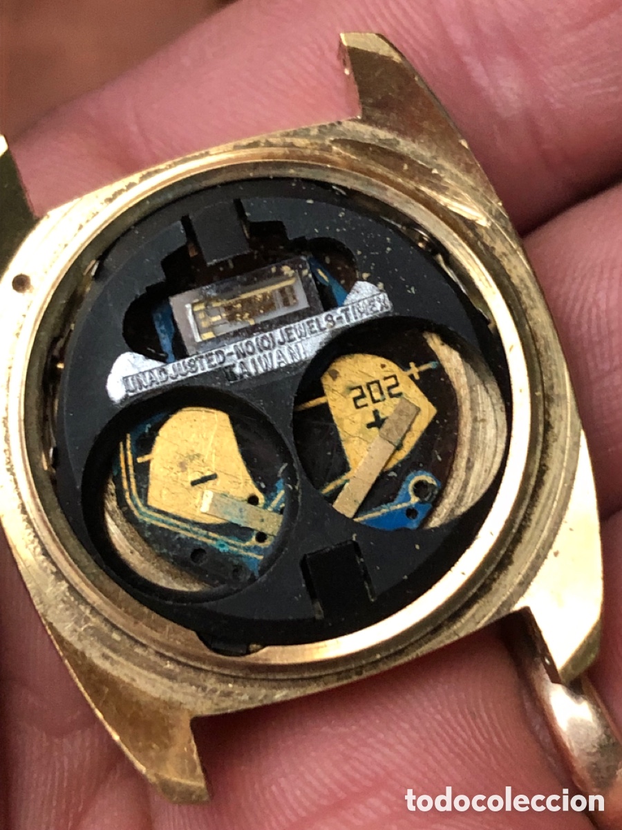 Vintage: Reloj raro LCD de hombre - Foto 8