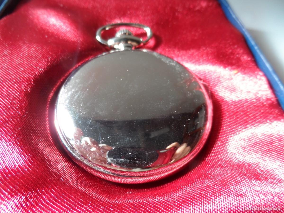 Vintage: RELOJ DE BOLSILLO PLATEADO NUEVO - Foto 4