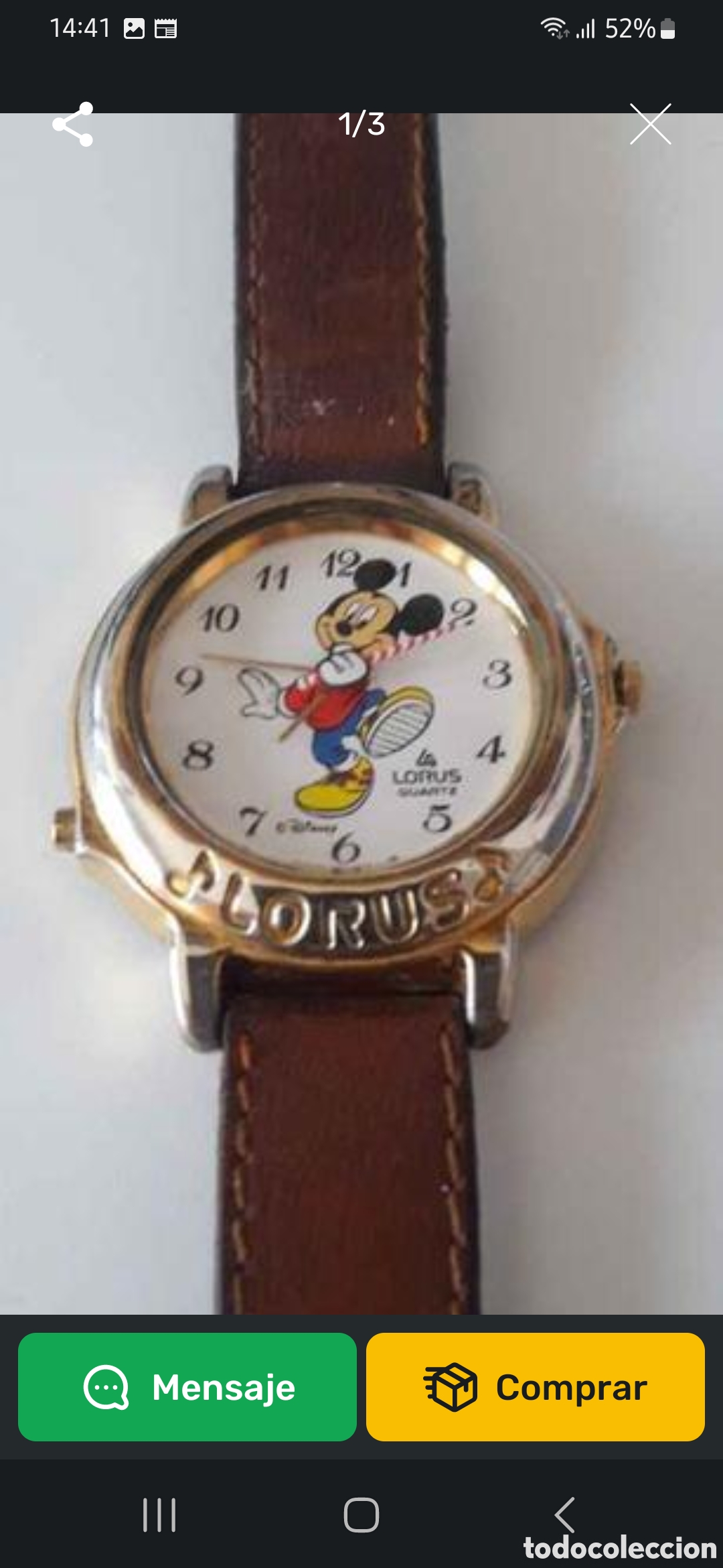 Vintage: RELOJ MICHEY MOUSE DE COLECCI&Oacute;N - Foto 1