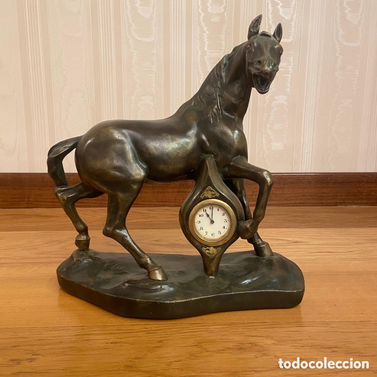 Vintage: Reloj de sobremesa con forma de caballo - Foto 1