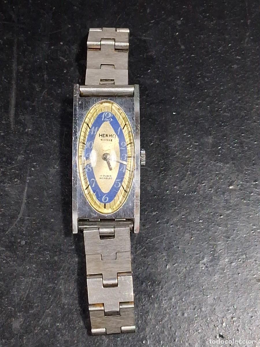 Vintage: RELOJ ANTIGUO MECANICO HERMO - Foto 2