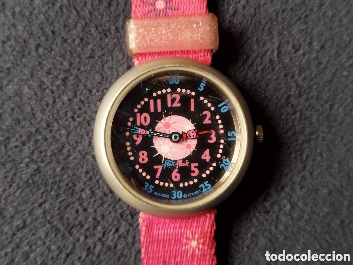 Vintage: Reloj flik flak antiguo - Foto 1