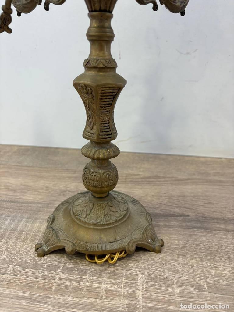 Vintage: 2 CANDELABROS ANTIGUOS - Foto 7