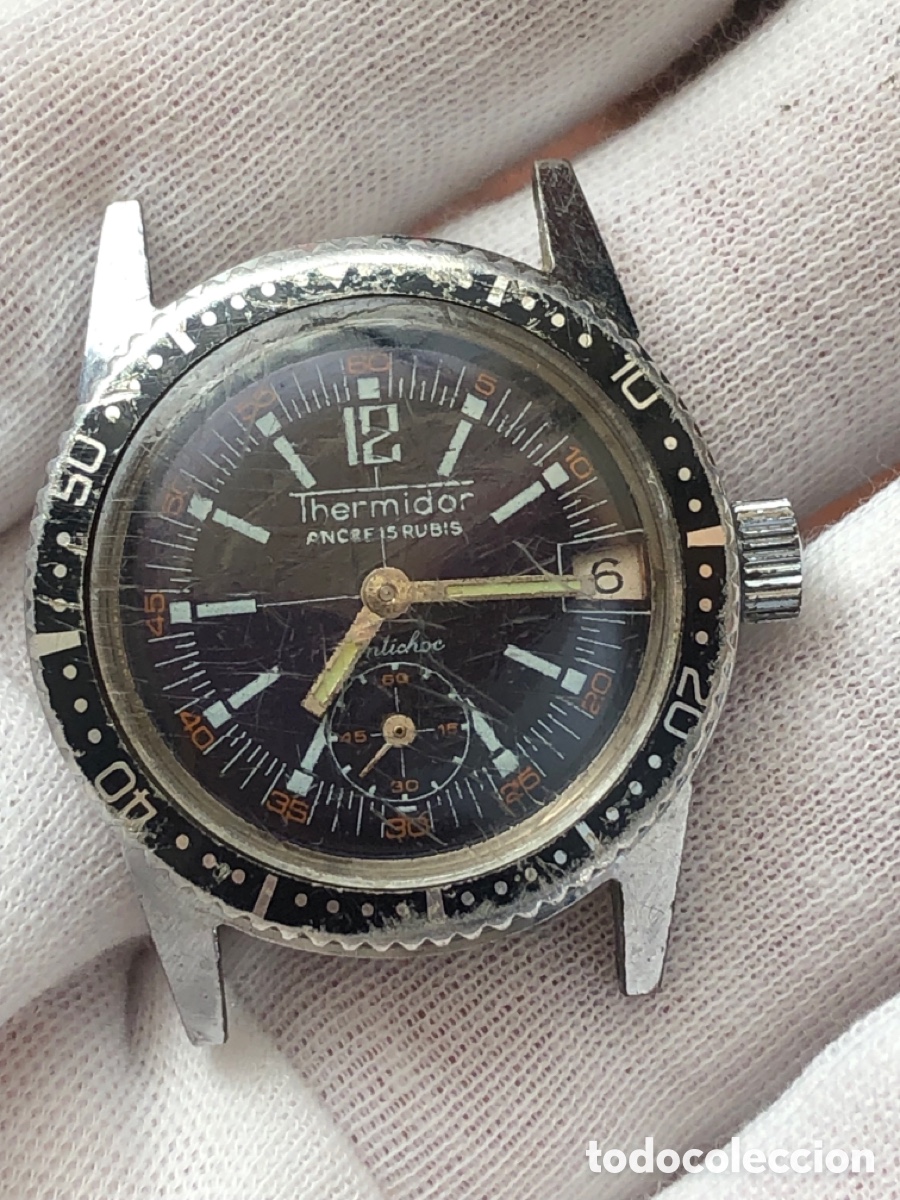 Vintage: Reloj diver thermidor de cuerda - Foto 1