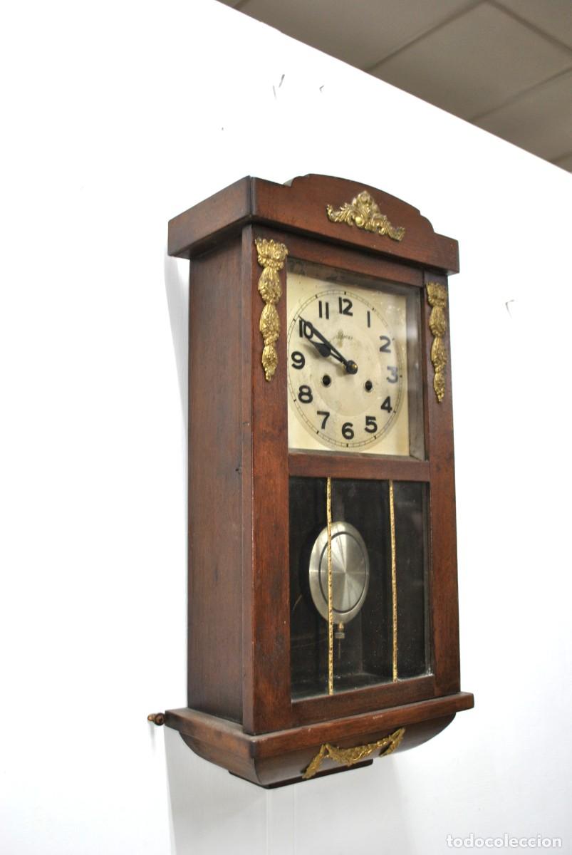 Vintage: RELOJ DE PARED CAJA MADERA - Foto 2