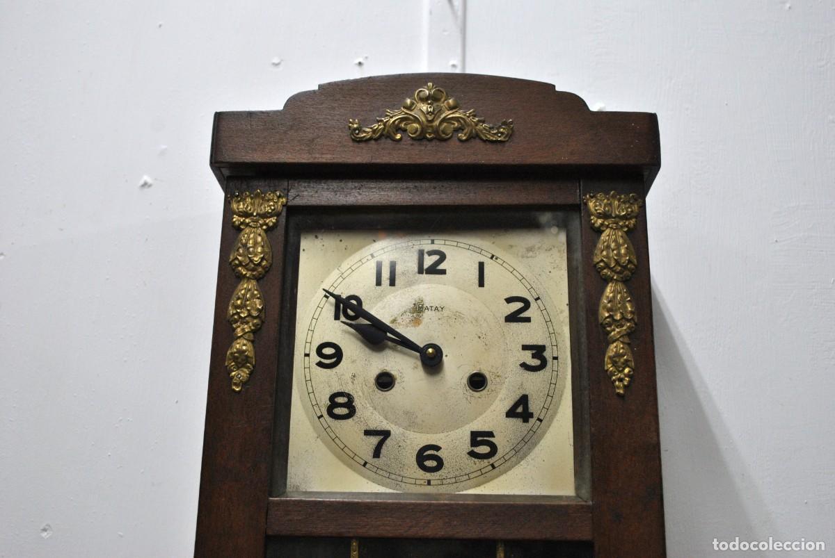 Vintage: RELOJ DE PARED CAJA MADERA - Foto 3