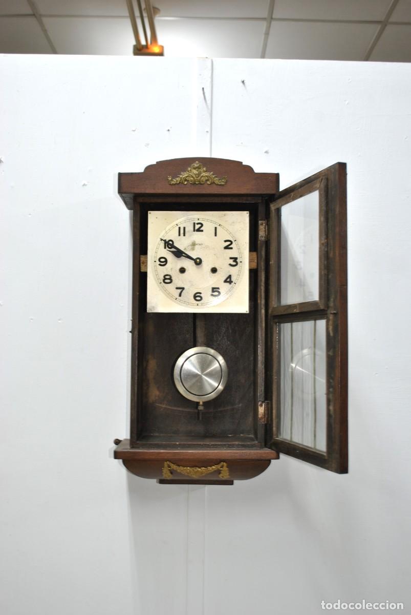 Vintage: RELOJ DE PARED CAJA MADERA - Foto 5
