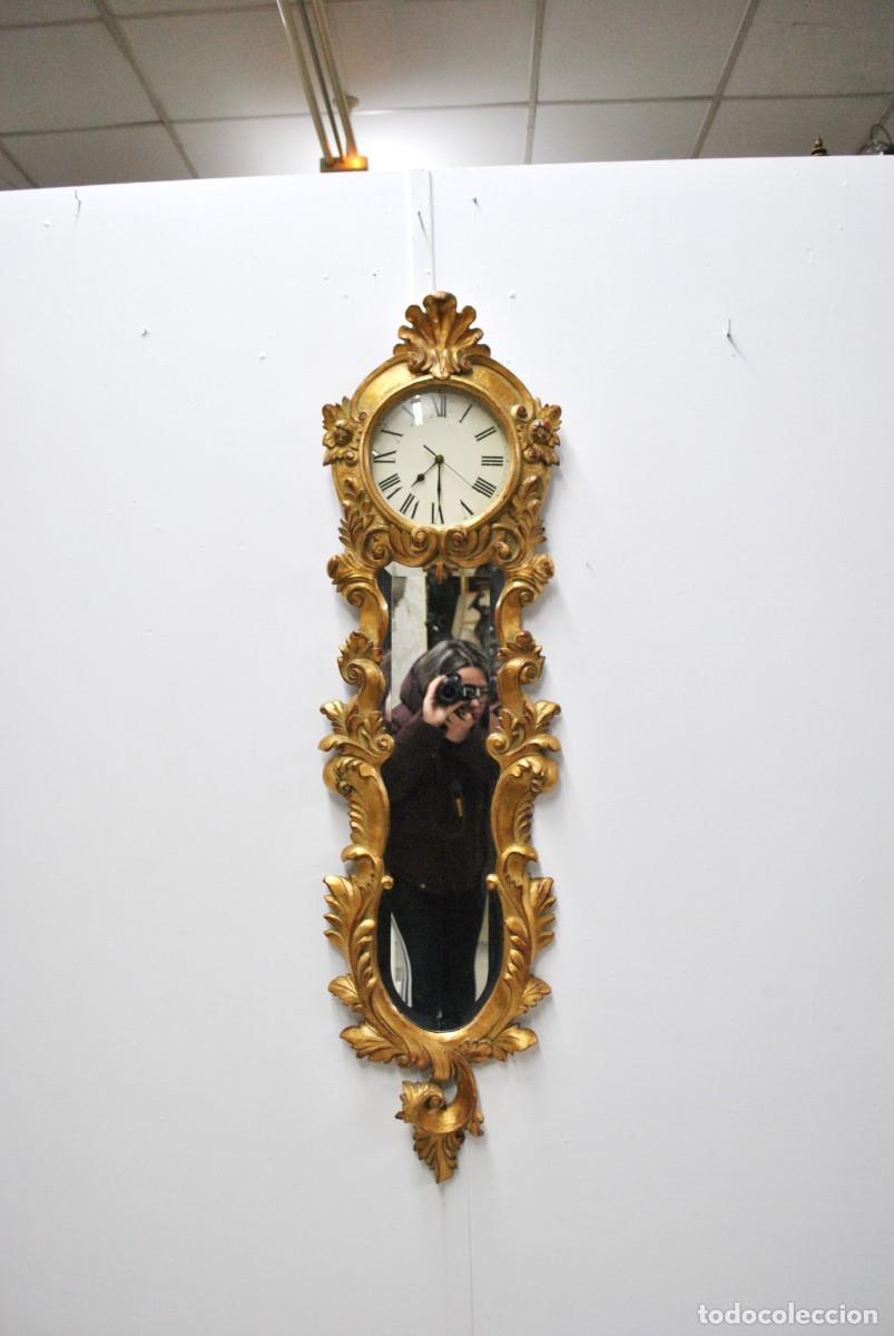 Vintage: RELOJ DE PARED DORADO - Foto 1