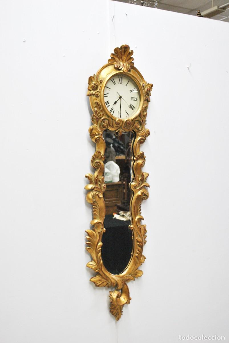 Vintage: RELOJ DE PARED DORADO - Foto 2