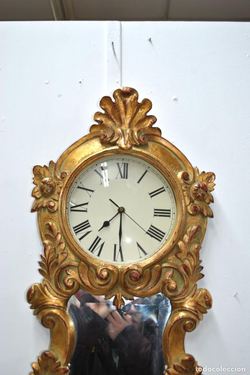 Vintage: RELOJ DE PARED DORADO - Foto 4