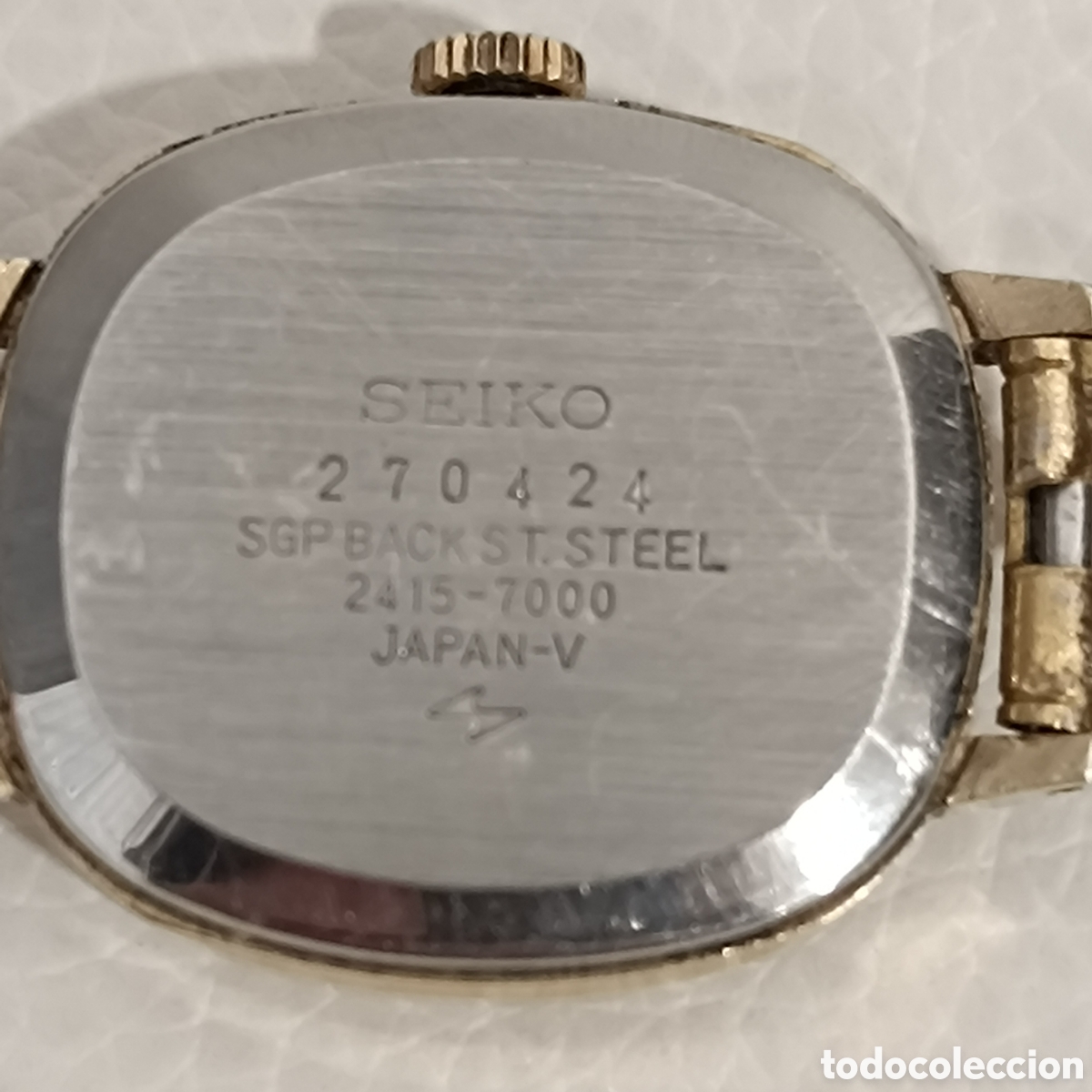Vintage: Reloj dorado Seiko de mujer - Foto 6