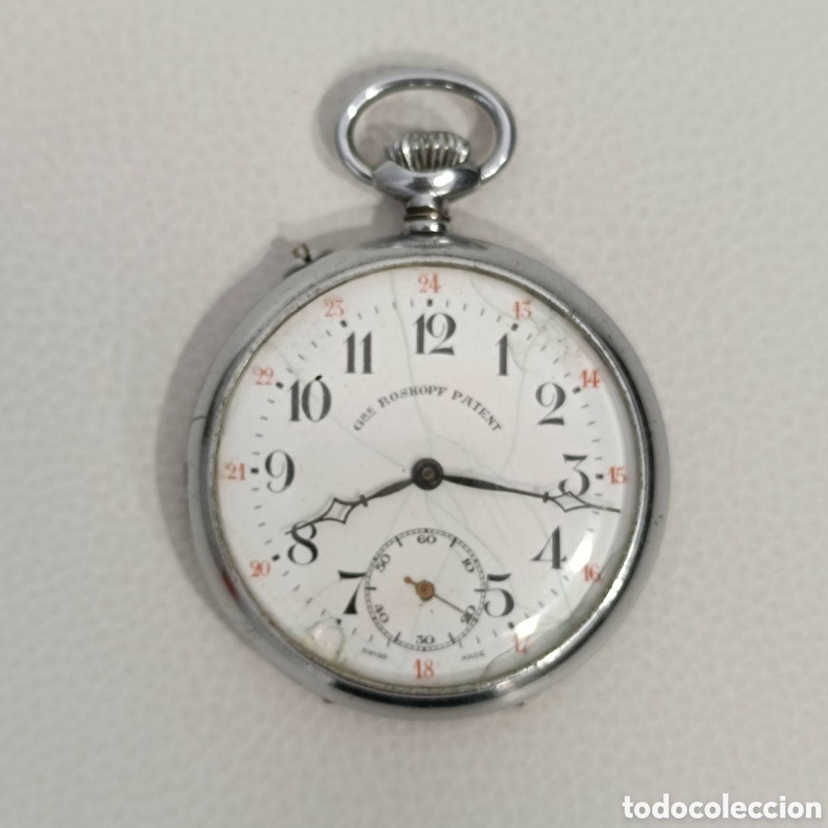 Vintage: Reloj de bolsillo plateado - Foto 1