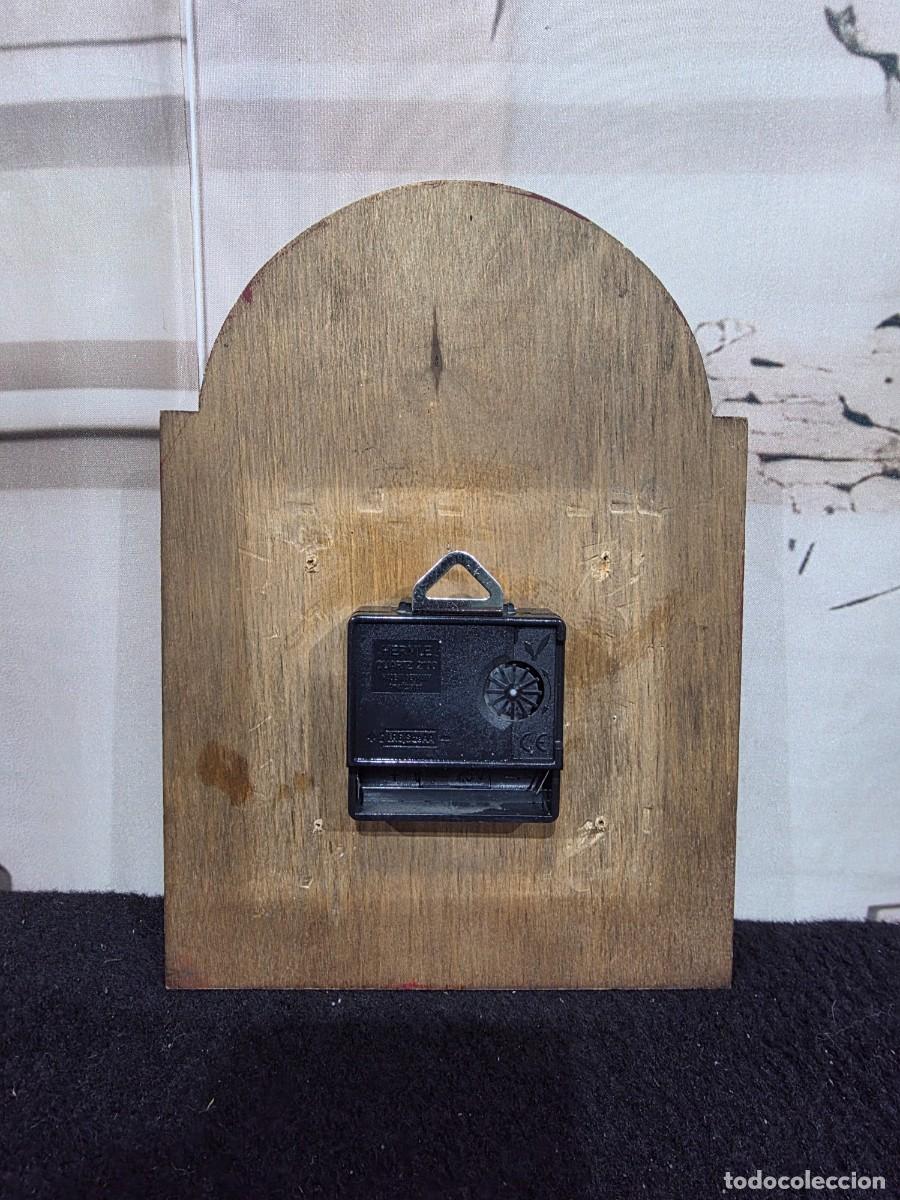 Vintage: Reloj en tabla pintada a mano - Foto 3