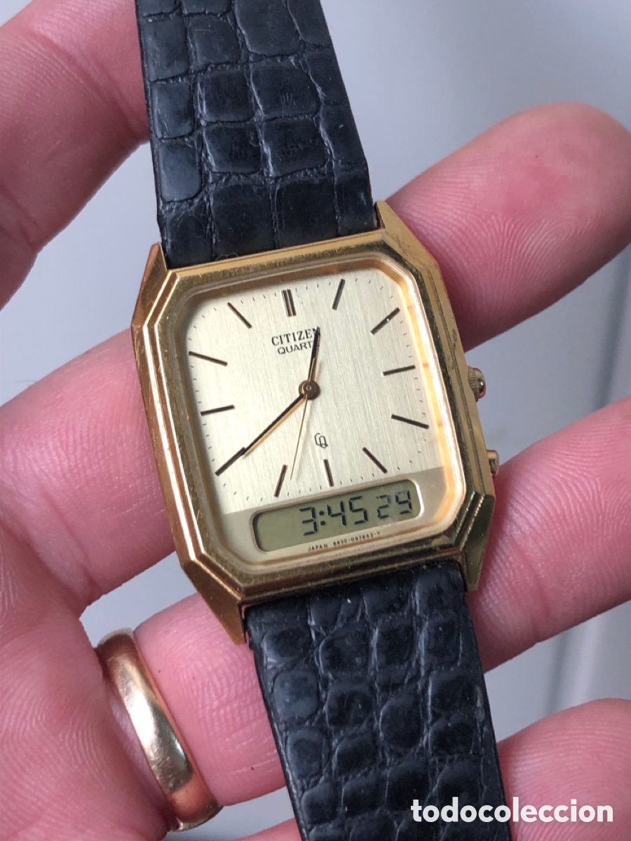 Vintage: Reloj citizen digital anal&oacute;gico - Foto 2