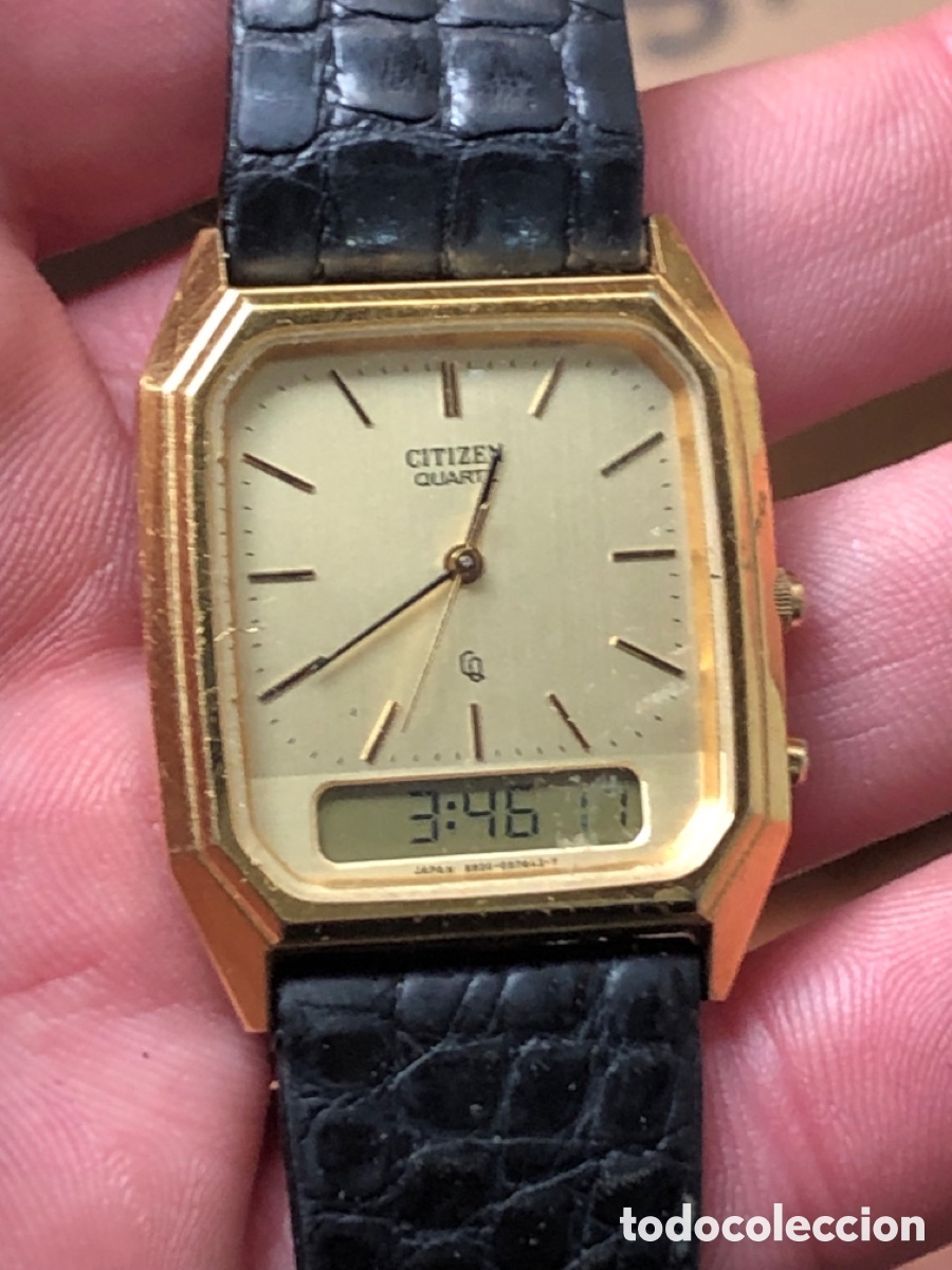 Vintage: Reloj citizen digital anal&oacute;gico - Foto 3