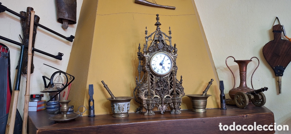 Vintage: Reloj de Bronces estilo Barroco - Foto 3
