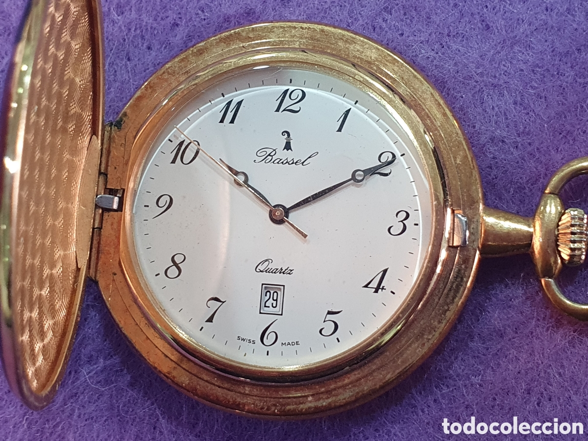 Vintage: Reloj Bassel de bolsillo. (L57) - Foto 4