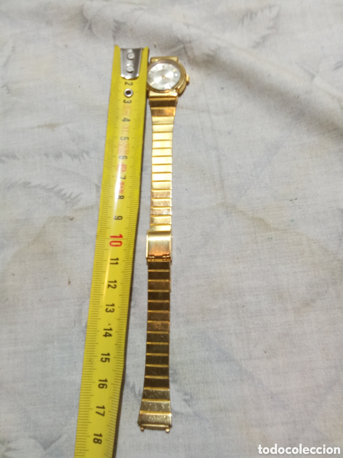 Vintage: BONITO RELOJ DORADO ANSWER - Foto 2