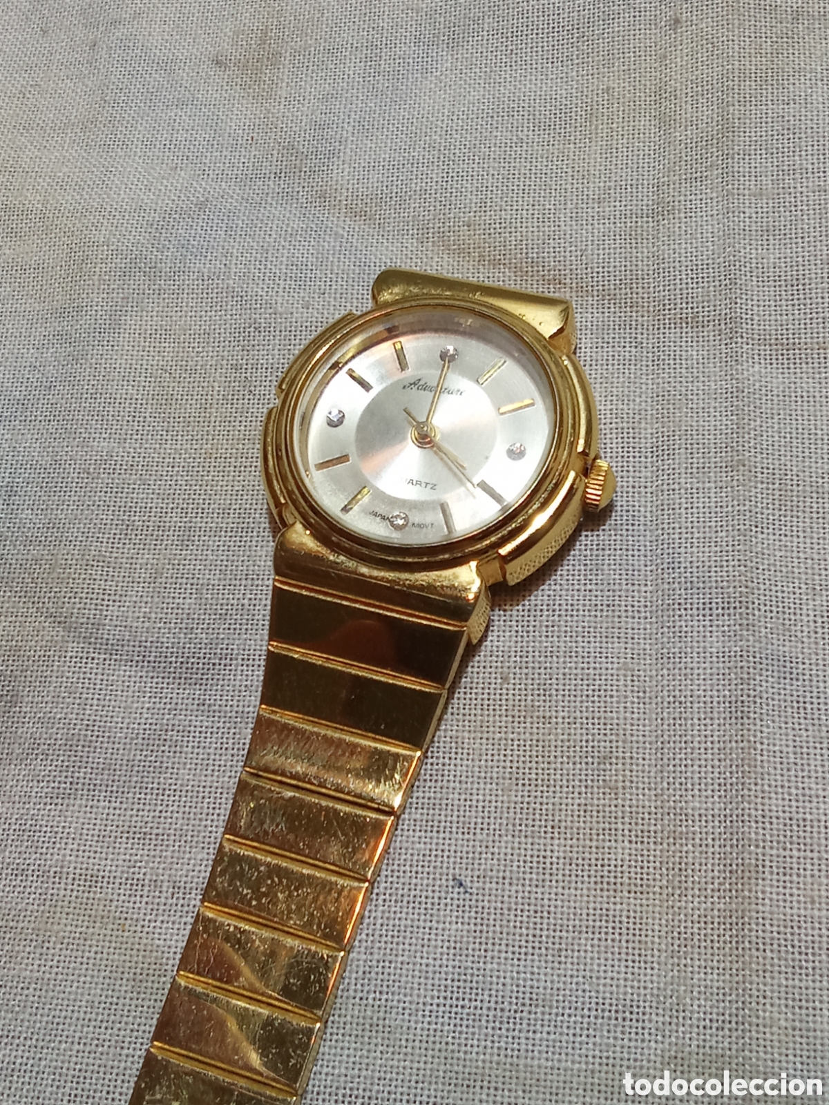 Vintage: BONITO RELOJ DORADO ANSWER - Foto 1
