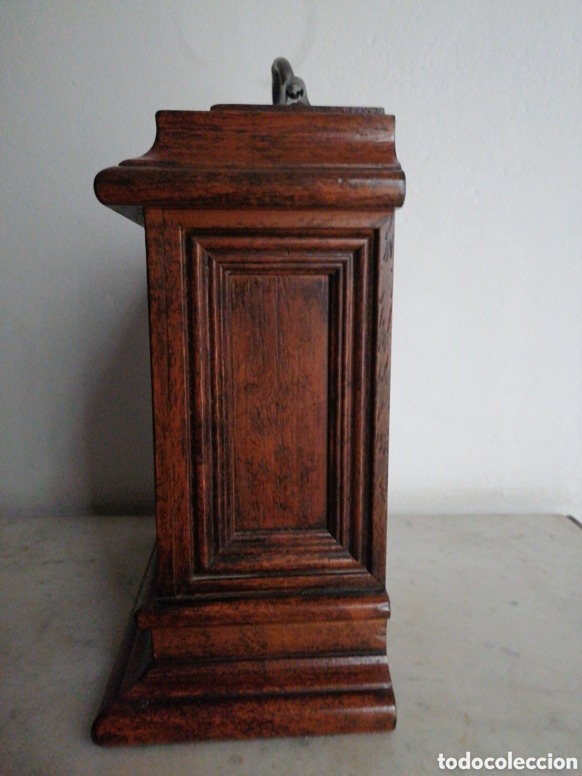 Vintage: Reloj de mesa de madera y acero - Foto 3