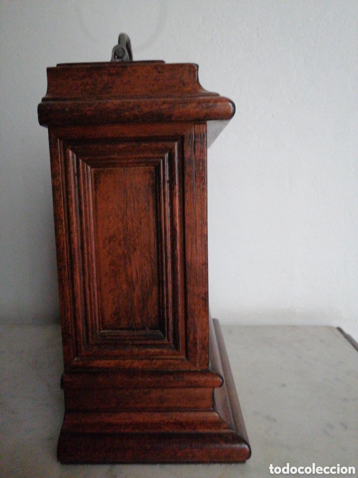 Vintage: Reloj de mesa de madera y acero - Foto 5