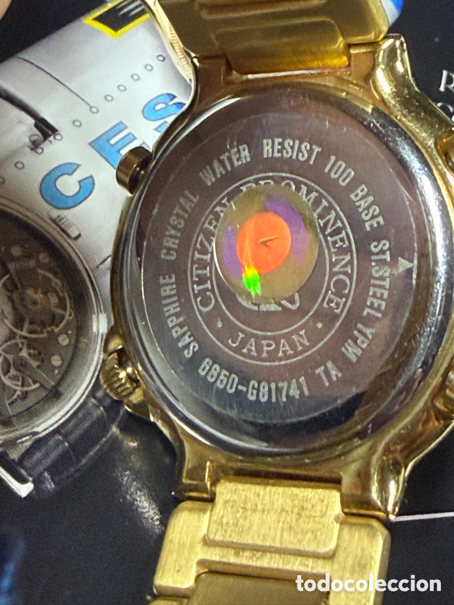 Vintage: Citizen Multifunci&oacute;n Dorado - Nuevo - Foto 3