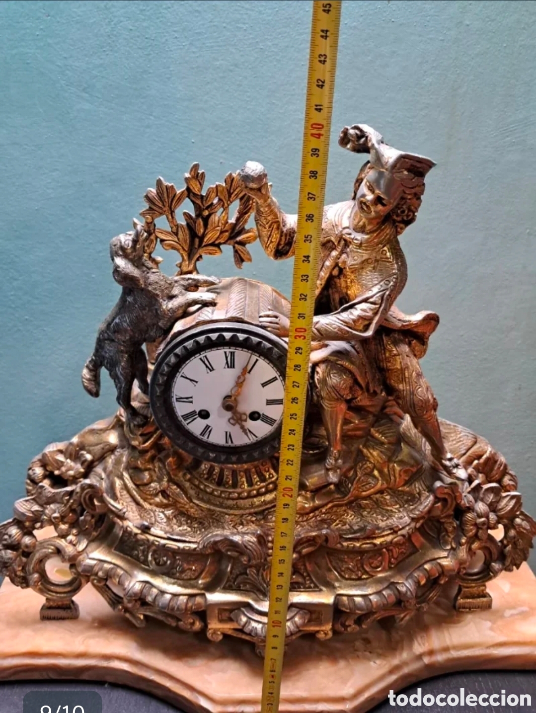 Vintage: Reloj de mesa (bronce) - Foto 5