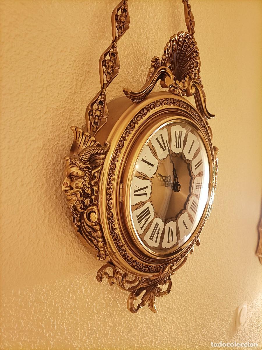 Vintage: Reloj de pared antiguo de bronce - Foto 3