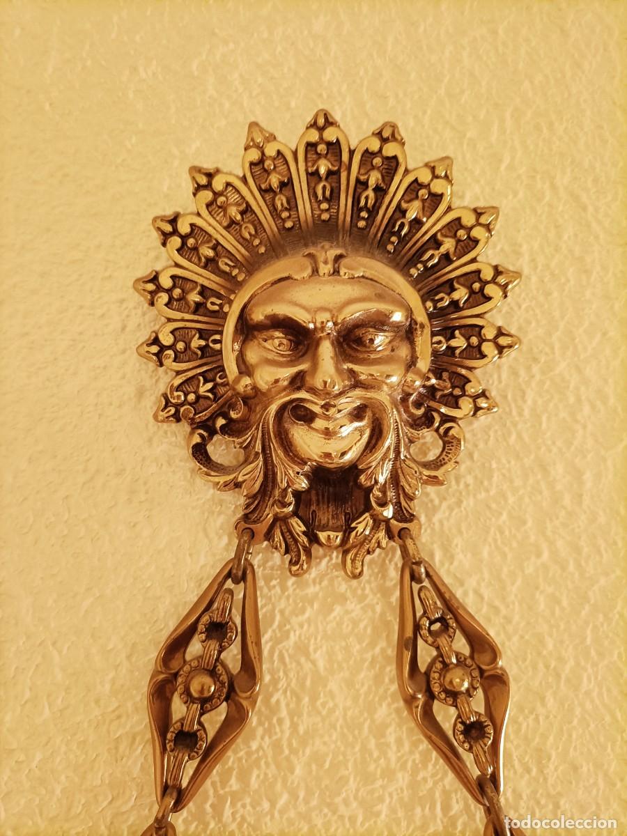 Vintage: Reloj de pared antiguo de bronce - Foto 4