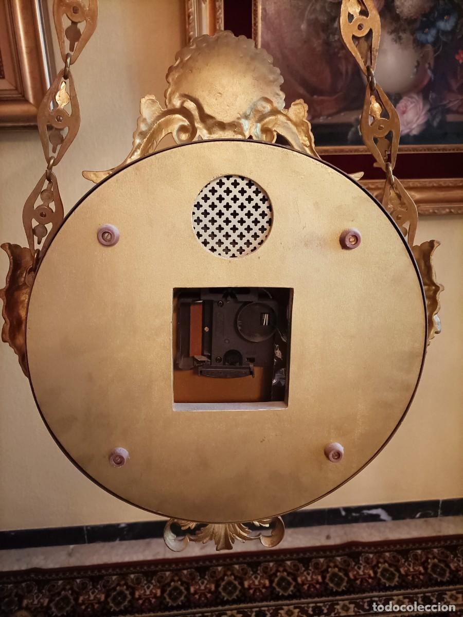 Vintage: Reloj de pared antiguo de bronce - Foto 5