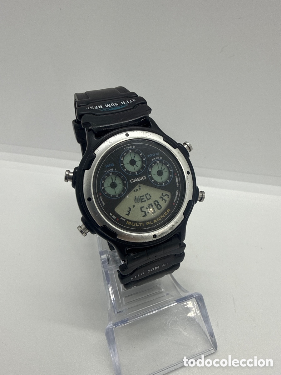 Vintage: Casio Vintage Rare Bgp-20 Telememo 4 Timezone Multi Planner - Foto 1