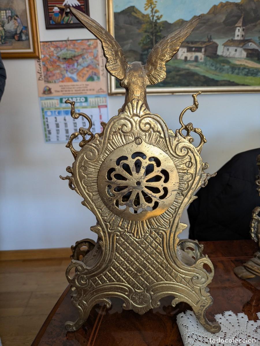Vintage: Reloj de mesa vintage de bronce - Foto 1