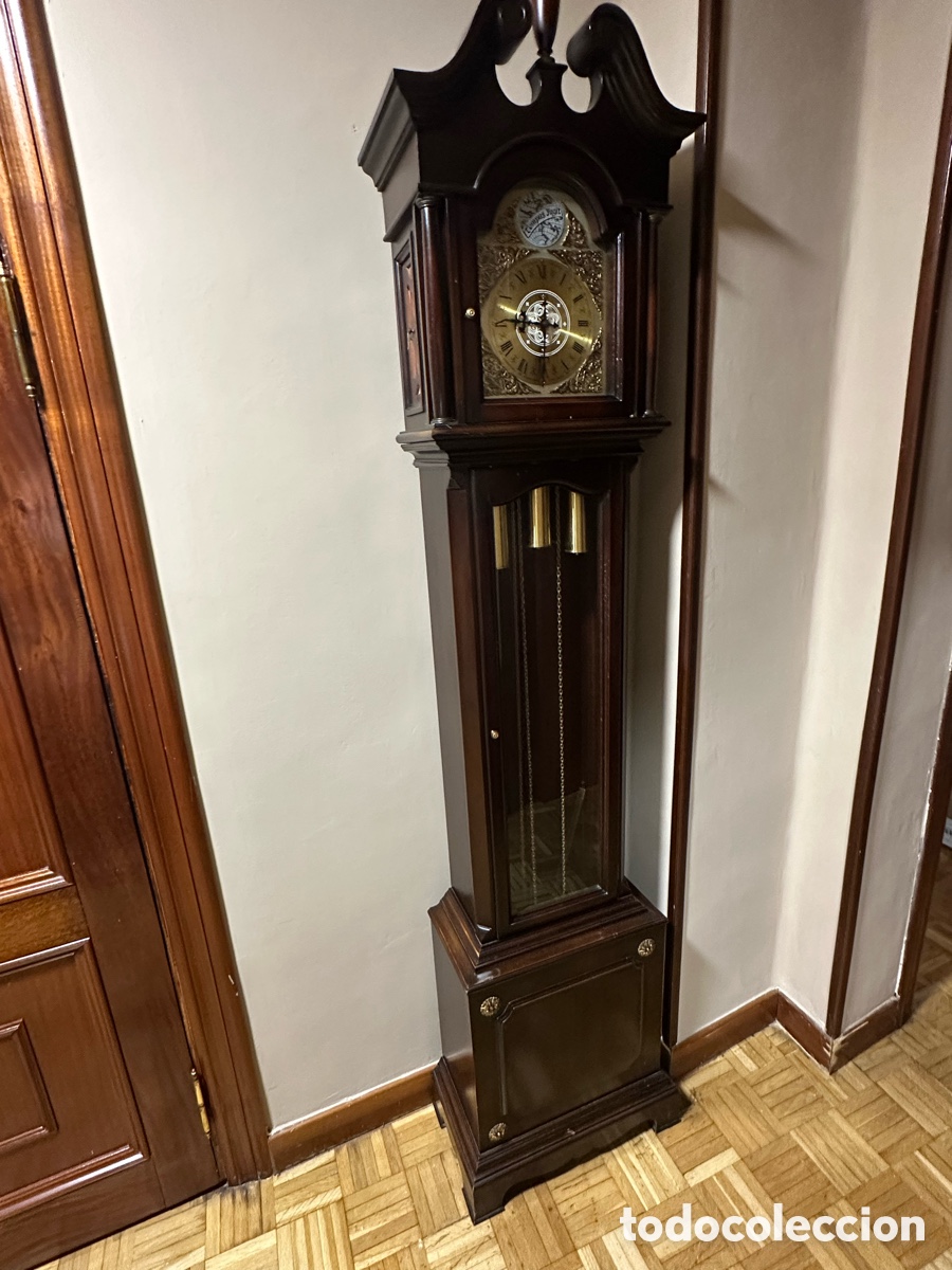 Vintage: Reloj de pie de madera antiguo - Foto 1
