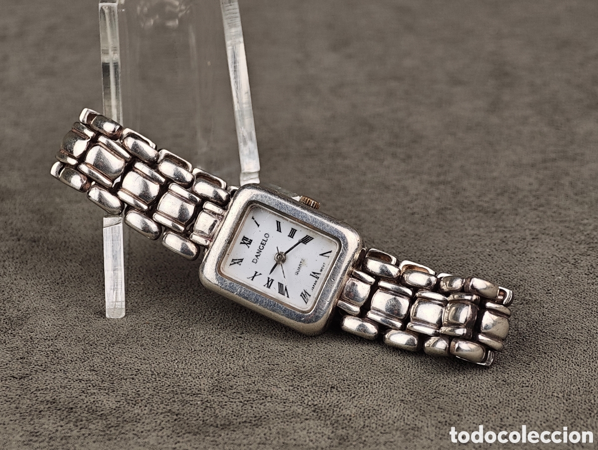 Vintage: Antiguo Reloj de Cuarzo de Plata - Foto 2
