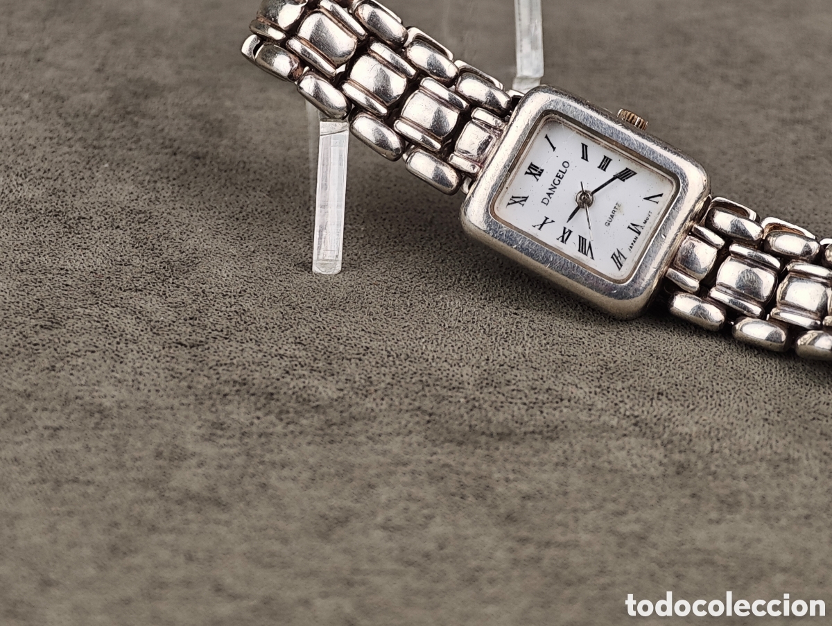 Vintage: Antiguo Reloj de Cuarzo de Plata - Foto 3