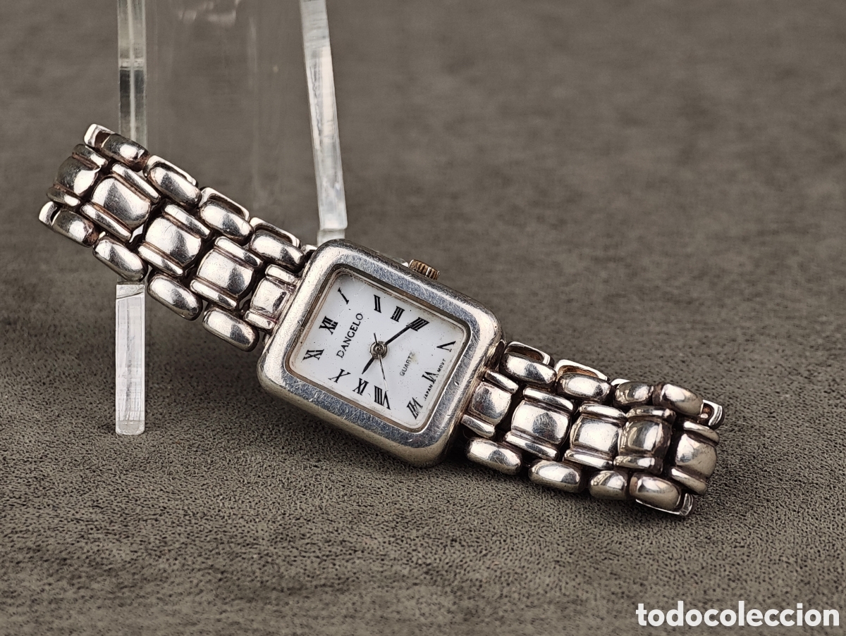 Vintage: Antiguo Reloj de Cuarzo de Plata - Foto 4