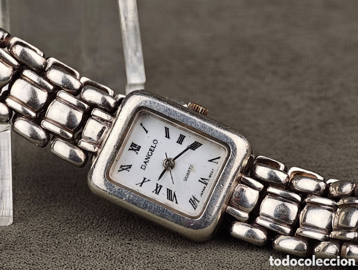 Vintage: Antiguo Reloj de Cuarzo de Plata - Foto 5